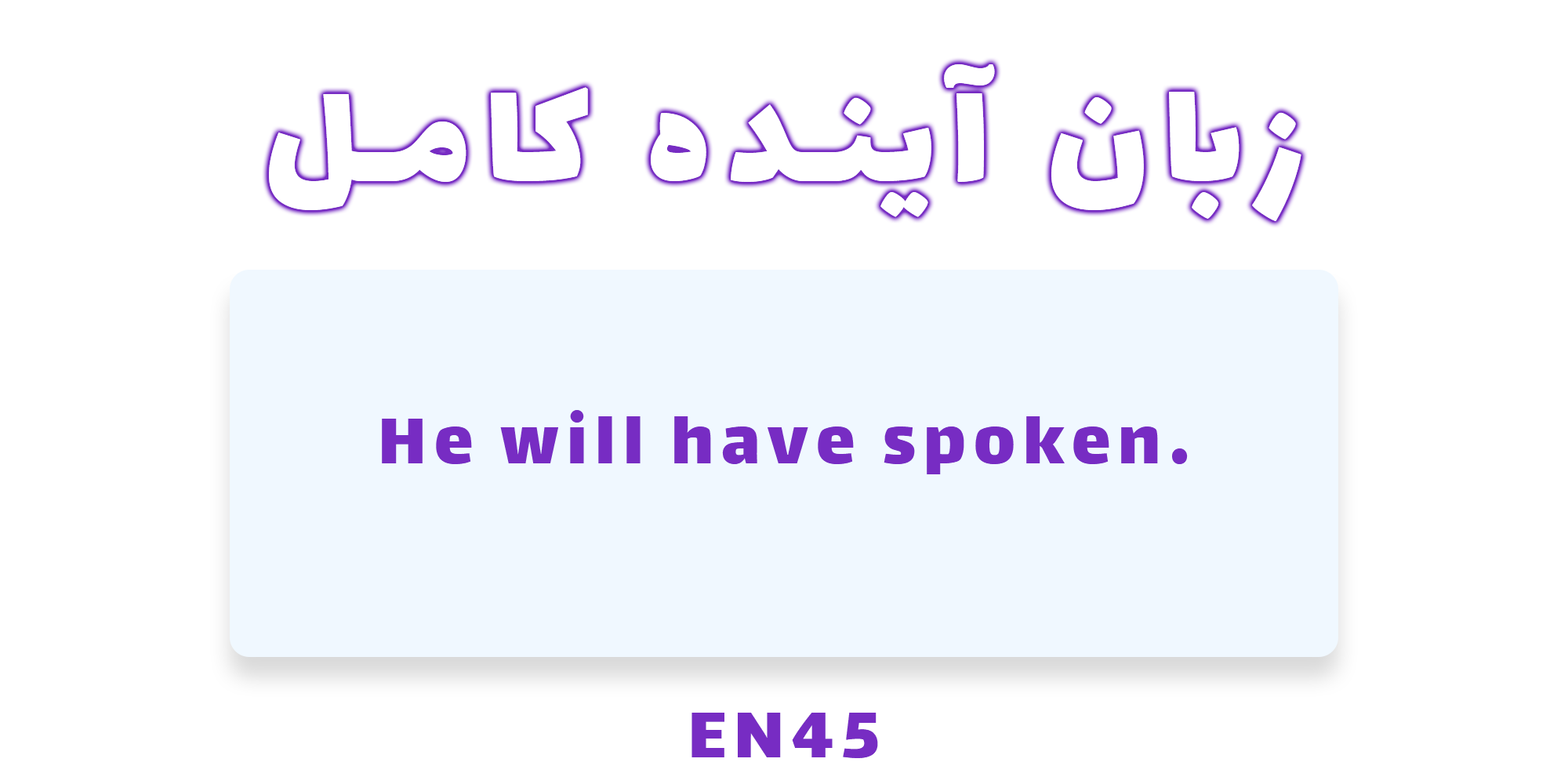 دستور زبان آینده کامل(Future Perfect)با مثال